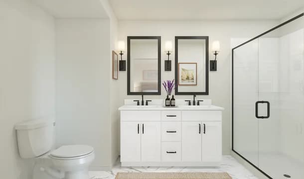 Ascend at Liberty Run Greenwich Primary Bath Farmhouse Palette 1 Ascend European Farmhouse