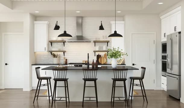 Four Seasons at the Lakes of Cane Bay Bernstein Kitchen Farmhouse Palette 3 Level