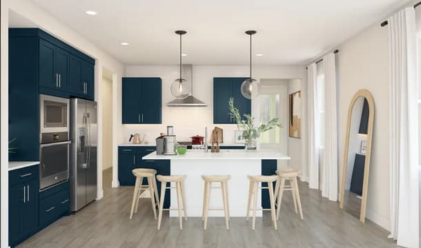 Four Seasons at Easton Pacifica II Kitchen Loft Palette 2 Level 1 Coastal Loft