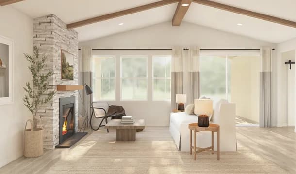 Four Seasons at Easton Franklin Great Room Farmhouse Palette 5 Level 1 Coastal Classic