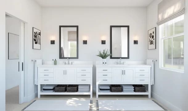 Four Seasons at Easton Carver Primary Bath Loft Palette 4 Level 1 Black and White Loft