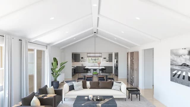 Four Seasons at Easton Carver Vaulted Ceiling Loft Palette 4 Level 1 Black and White Loft