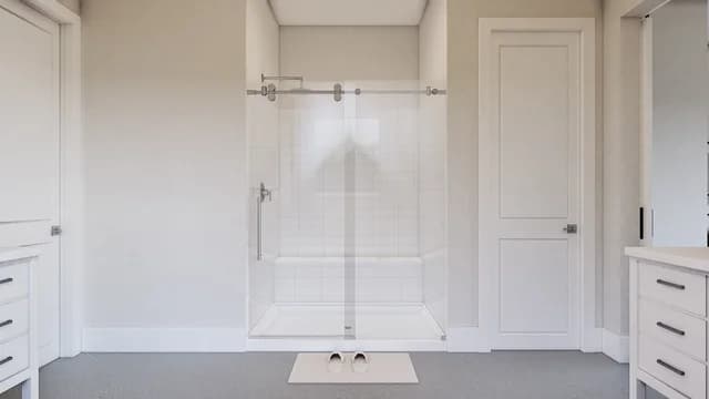 Primary Bath Shower Dallas Monterra Glasgow SPEC 2 Base Palette 2 Furnished