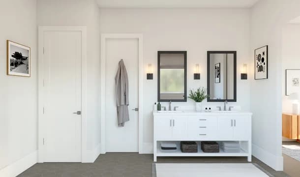 Belfast ESP Primary Bath Loft Palette 3 Level 3 Black and White Loft