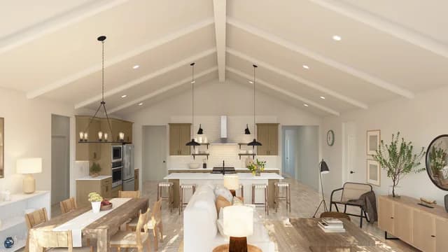 Rosewood at The Estates Aegean ESP Vaulted Ceiling Great Room Farmhouse Palette 5 Level 1 Coastal Farmhouse